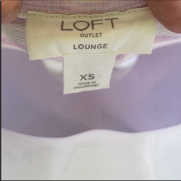 Loft Lounge comfy Soft Stripe Top Oversized Size XS - Picture 5 of 11